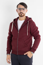 Felpa Jersey Pesante Zip e Cappuccio 6704 | 2 per €60 | Bordeaux