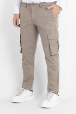 BR017 Pantalon cargo semi-slim | 2 pour 60 € | Beige