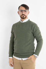 Pullover Girocollo Misto Lana Chicco 906 | 2 per €60 | Verde Chiaro