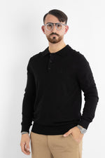 Polo Pullover Misto Lana 86 | 2 per €50 | Nero