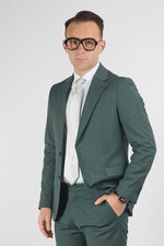 Abito Due Bottoni Tramato Nex | Verde