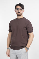 T-Shirt in Cotone Crepe Finezza 16 | 2 per €60 | Marrone