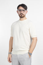 Cotton Crepe T-Shirt Finezza 16 | 2 for €60 | Beige