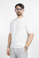 T-Shirt in Cotone Crepe Finezza 16 | 2 per €60 | Bianca