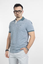 Slub Cotton Short Sleeve Polo Shirt 15312 | 2 for €40 | Petrol Blue
