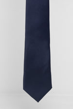 Cravatta Tre Pieghe Tinta Unita Blu Scuro | 2 Per €20