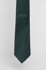 Cravatta Tre Pieghe Tinta Unita Verde Scuro | 2 Per €20
