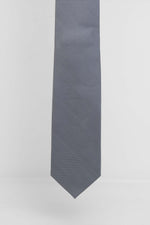 Cravatta Tre Pieghe Tinta Unita Micro Diamantino Blu e Bianco | 2 Per €20