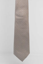 Cravatta Tre Pieghe Trama Pied Poule Beige | 2 Per €20