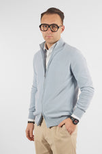 Pullover Zip Intera Chicco Cotone 1525 | 2 per €50 | Celeste 16