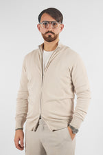 Basic Full-Zip Pullover in 105% Cotton | 2 for €50 | Cream 27