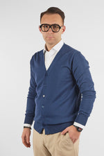 Basic Cotton V-Neck Cardigan with Buttons 1107 | 2 for €50 | Avion 43