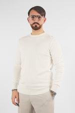 Basic Crew Neck Sweater in 110% Cotton | 2 for €50 | White 15