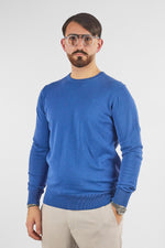 Basic Crew Neck Sweater in 110% Cotton | 2 for €50 | Light Blue 40