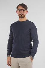 Pullover Girocollo Basic Cotone 110 | 2 per €50 | Blu 20