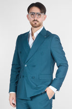 Abito Doppio Petto Basic | Petrolio