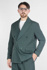 Abito Doppio Petto Oversize - Pantalone Gamba e Fondo Ampi | Verde Militare