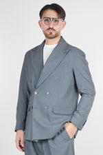 Abito Doppio Petto Oversize - Pantalone Gamba e Fondo Ampi | Grigio