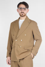 Abito Doppio Petto Oversize - Pantalone Gamba e Fondo Ampi | Cammello