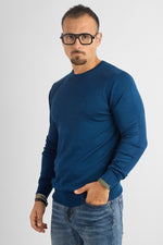 Pullover Girocollo Basic 6001 | 2 per €40 | Denim