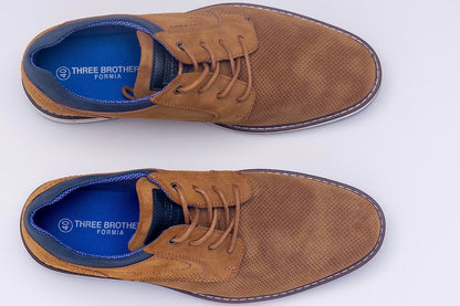 Derby Suede Shoe | Camel