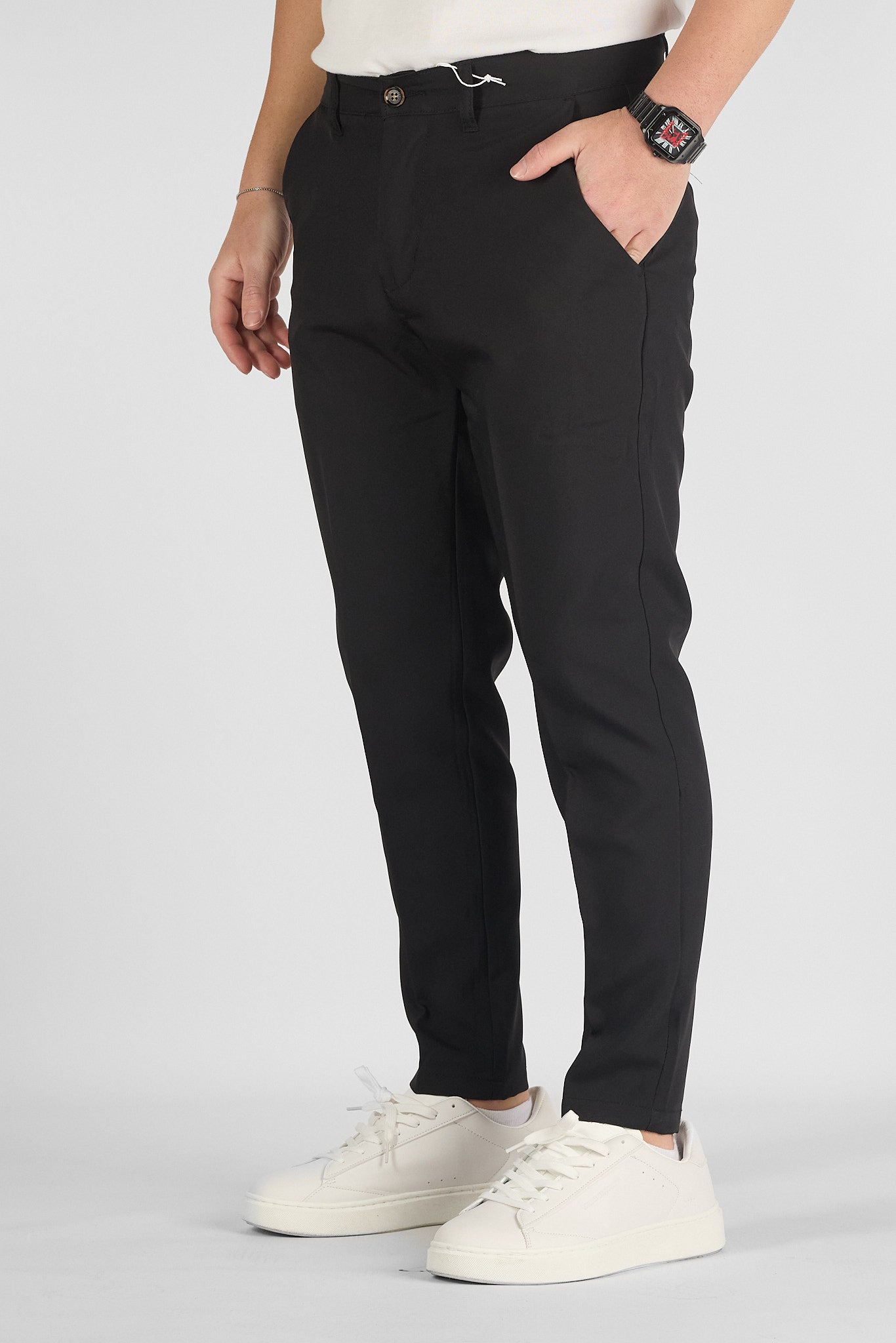 Pantalone Capri Active Stile Sartoriale No Stiro 713 | 2 per €60 | Nero