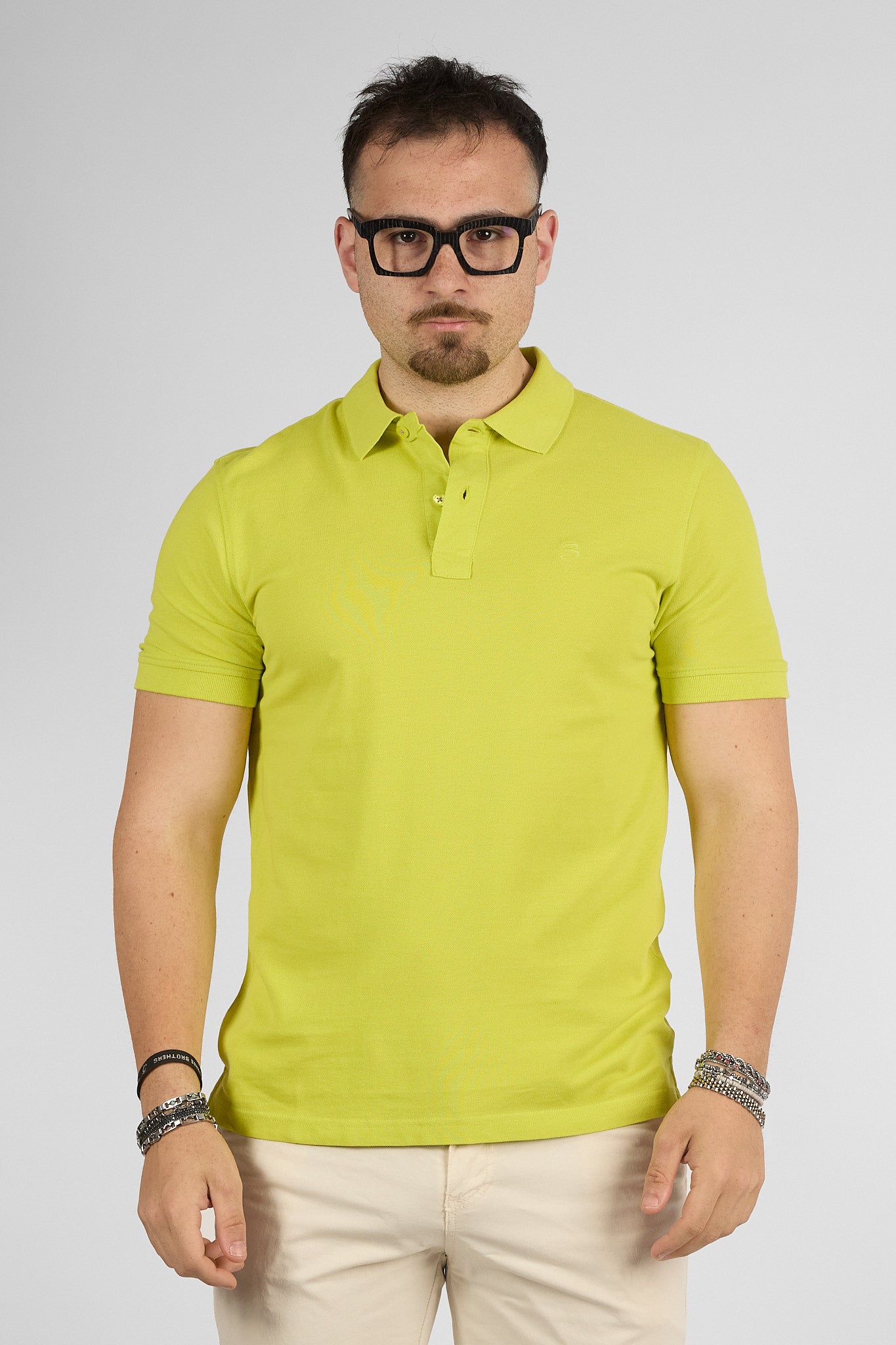 Polo Mezza Manica 100% Cotone Piquet | 2 per €40 | Lime 37