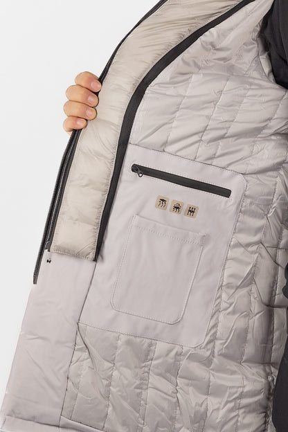 Padded Technical Fabric Trench | Ice