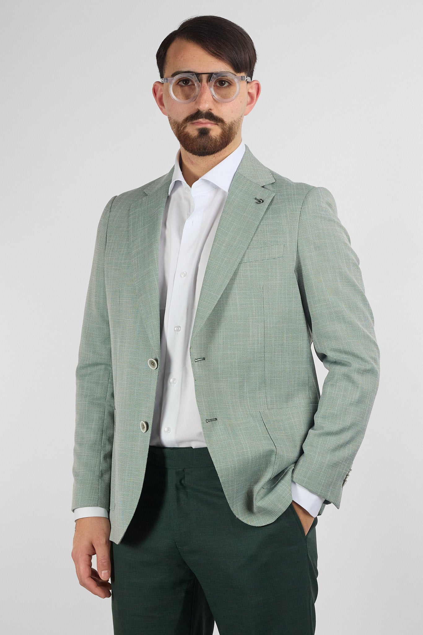 Giacca Occhio di Pernice | Verde