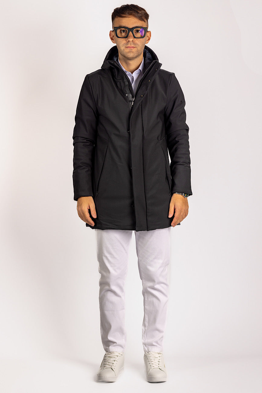 Parka Tessuto RRD Impermeabile | Nero