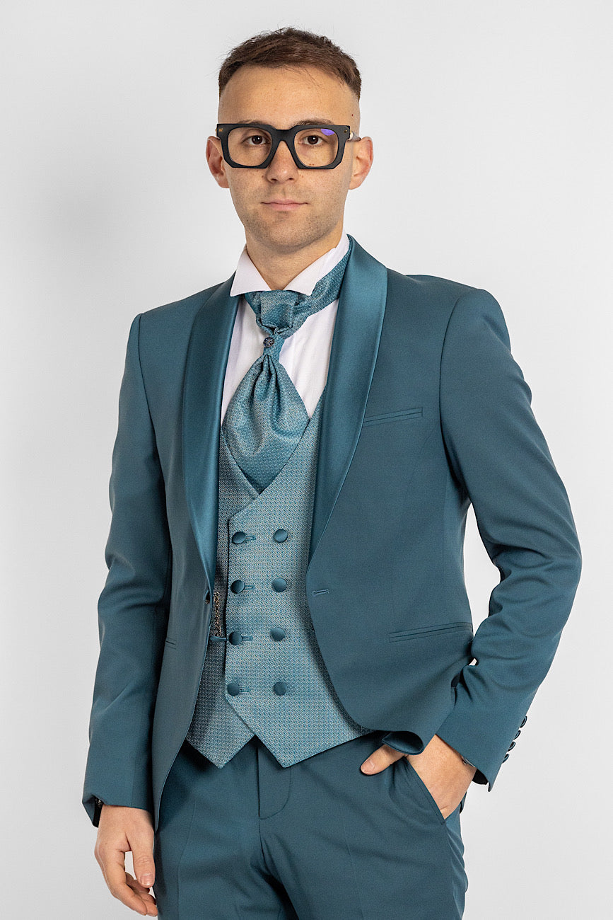 Classic Tuxedo Suit 742 | Petrol Green