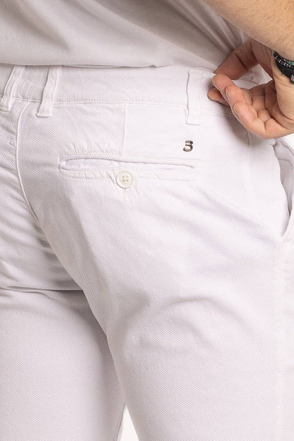 Pantalone Piquet Capri | Bianco 3