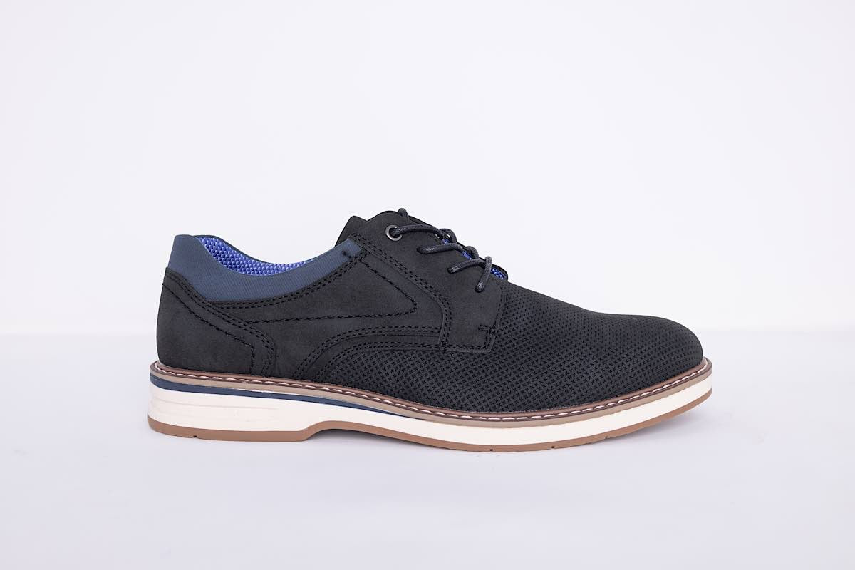 Zapato Derby de ante | Negro