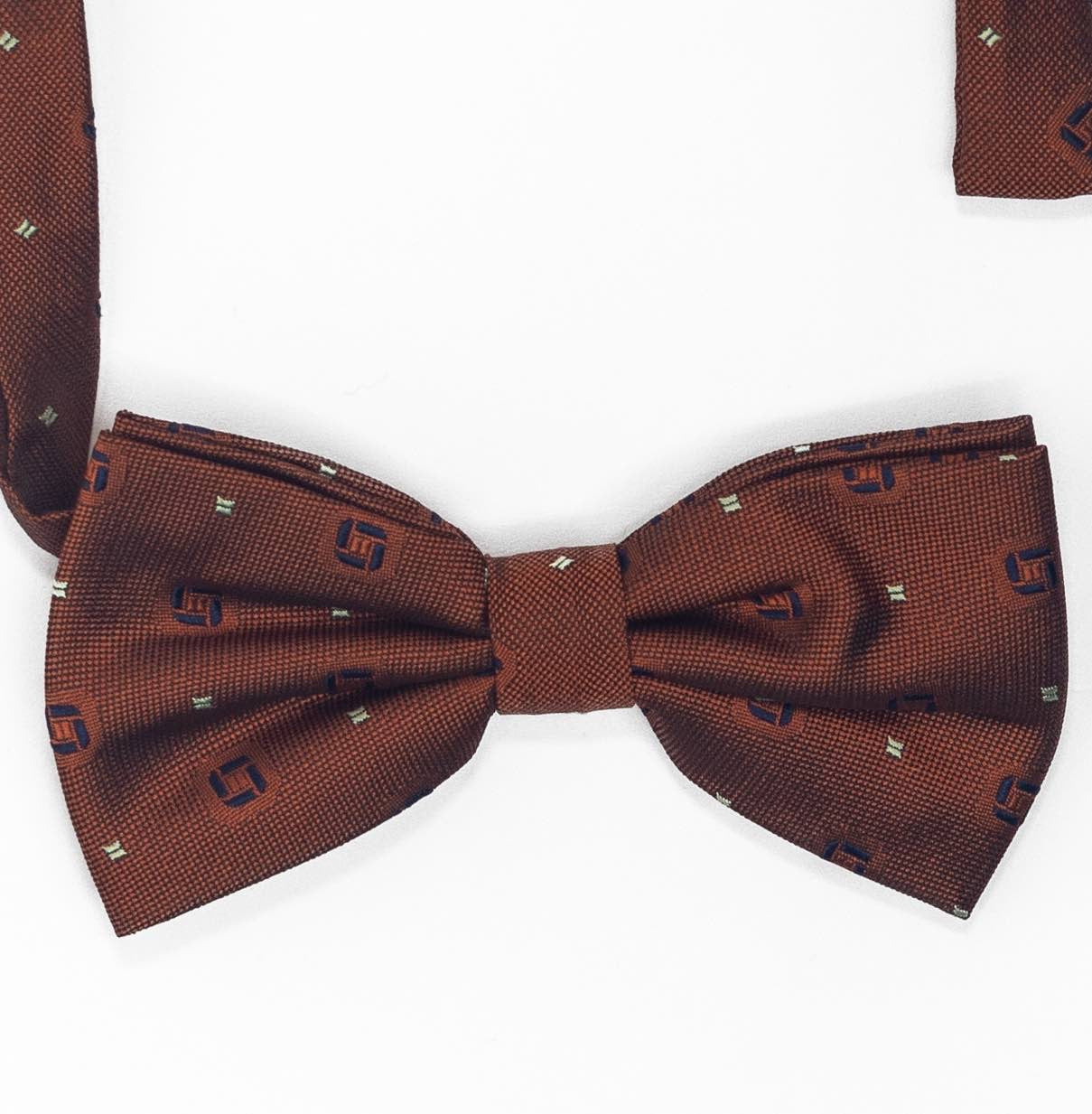 Rust Bow Tie | White Fantasy