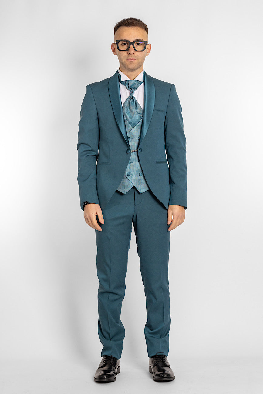 Classic Tuxedo Suit 742 | Petrol Green