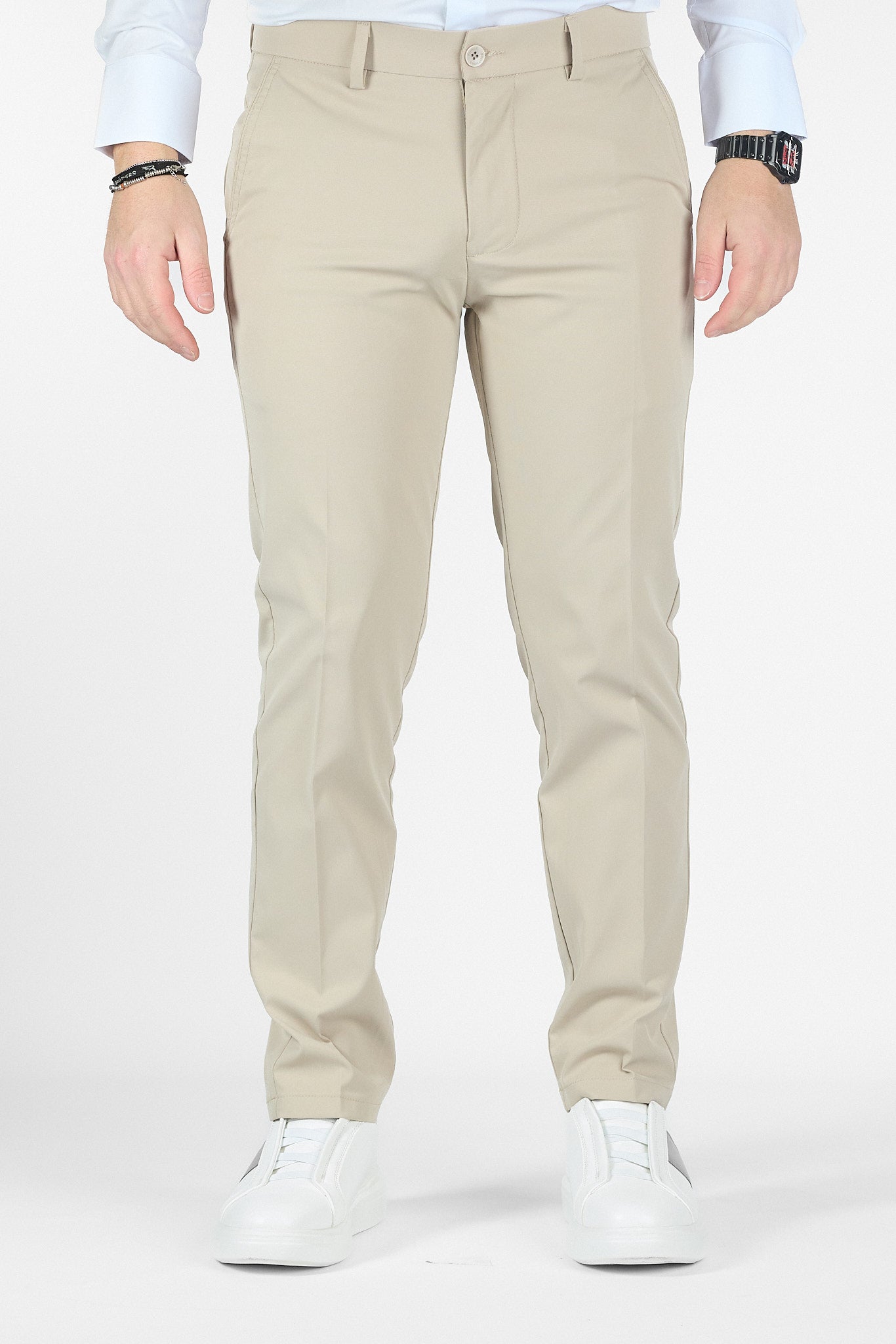 Pantalone Capri Active No Stiro NS07 | 2 per €60 | Beige