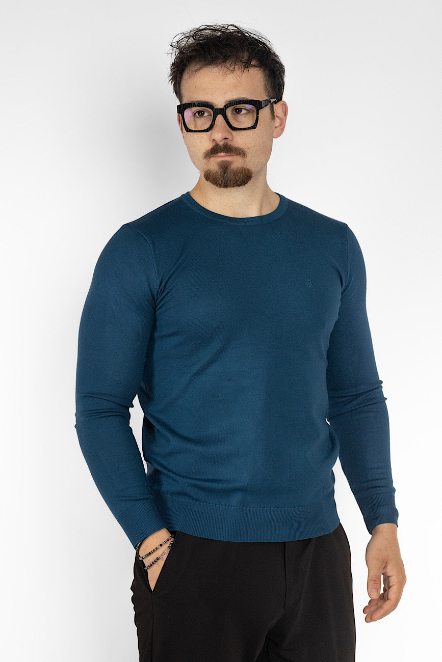 Pullover Girocollo | 2 + 1 Gratis | Petrolio