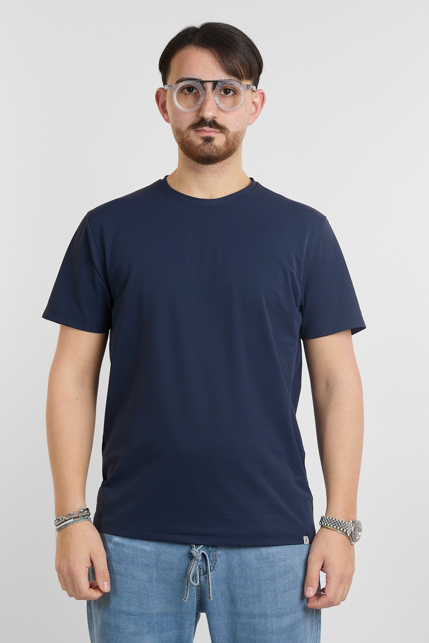 T-Shirt Mezza Manica Active No Stiro | 2 per €40 | Blu