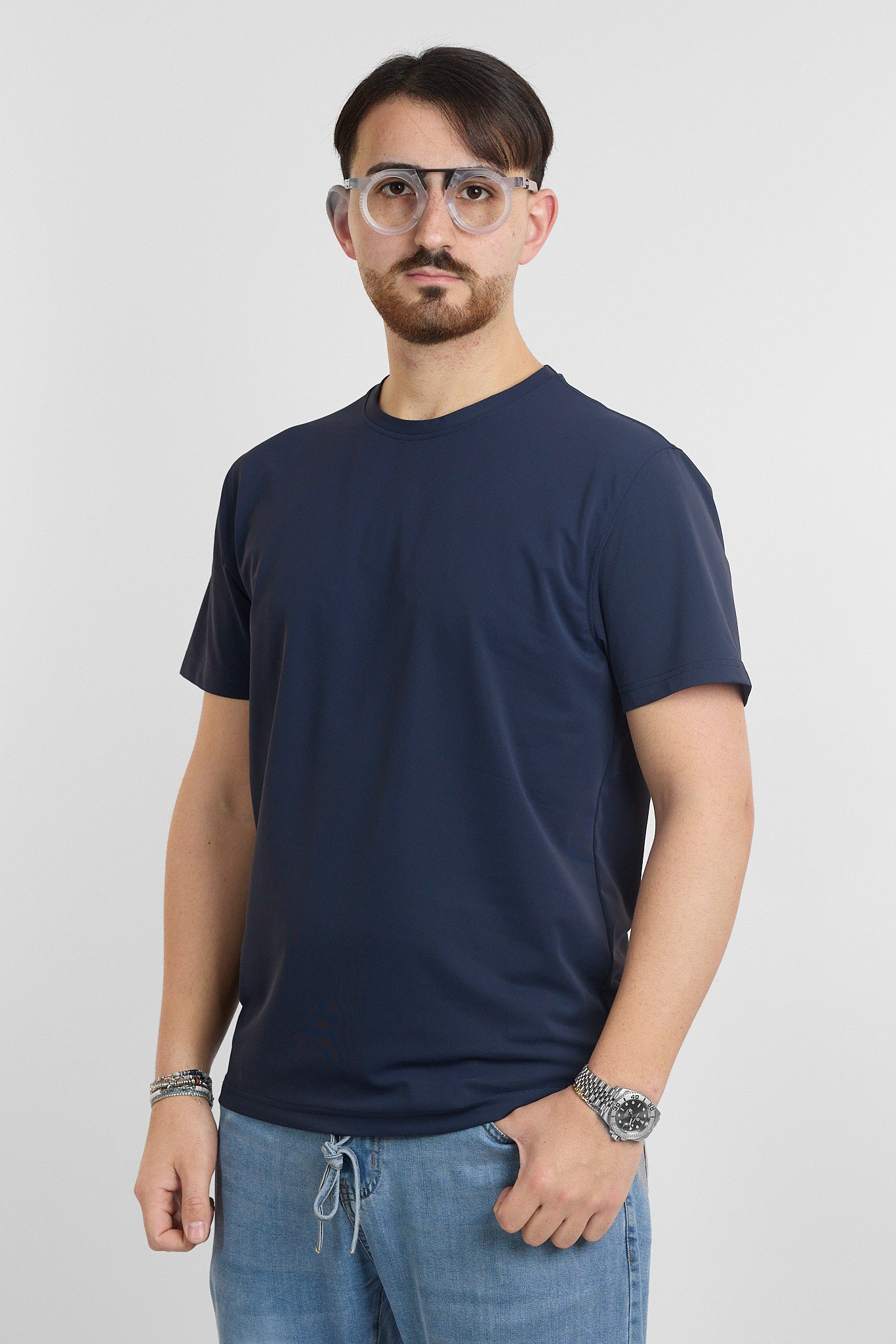 T-Shirt Mezza Manica Active No Stiro | 2 per €40 | Blu