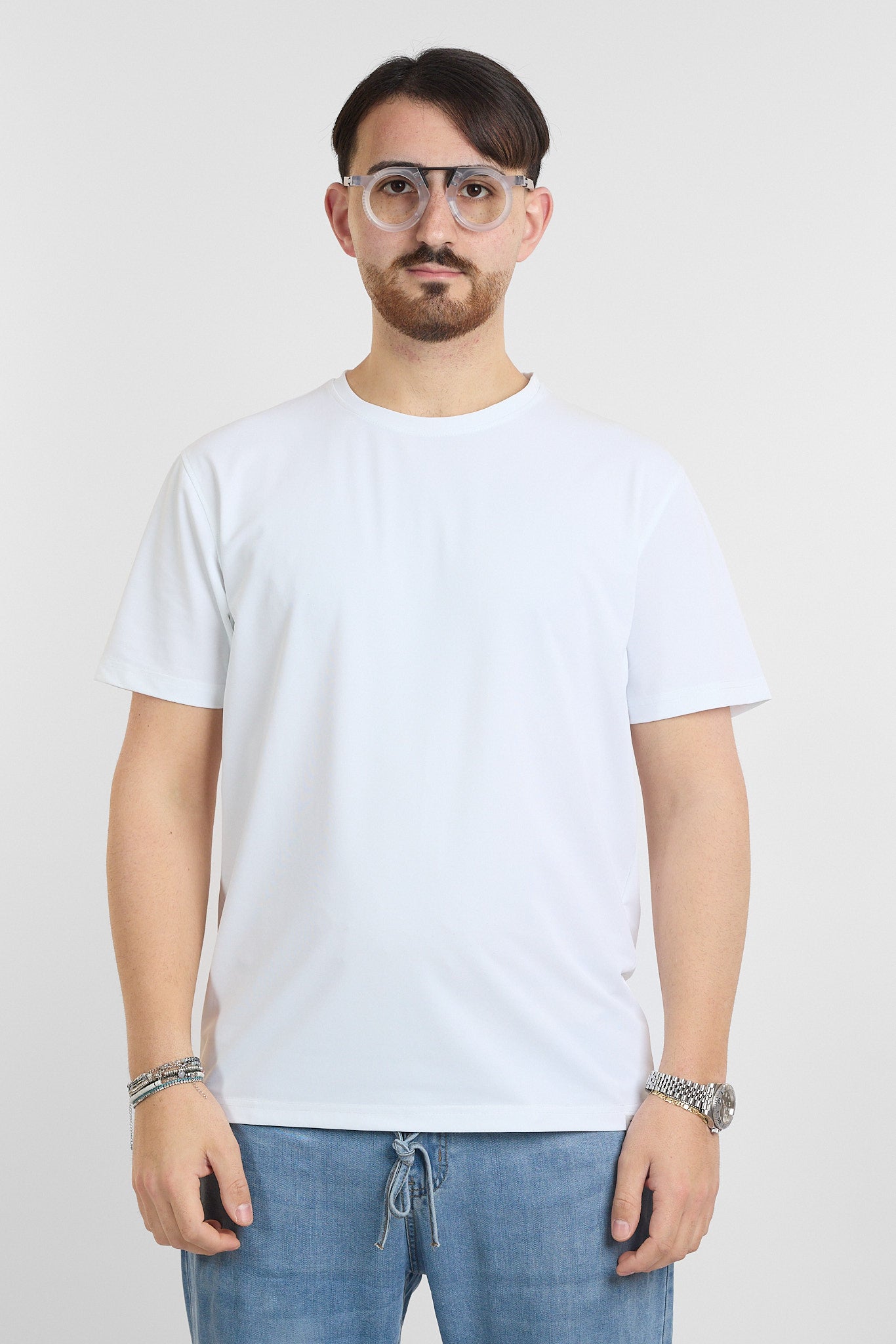 T-Shirt Mezza Manica Active No Stiro | 2 per €40 | Bianco