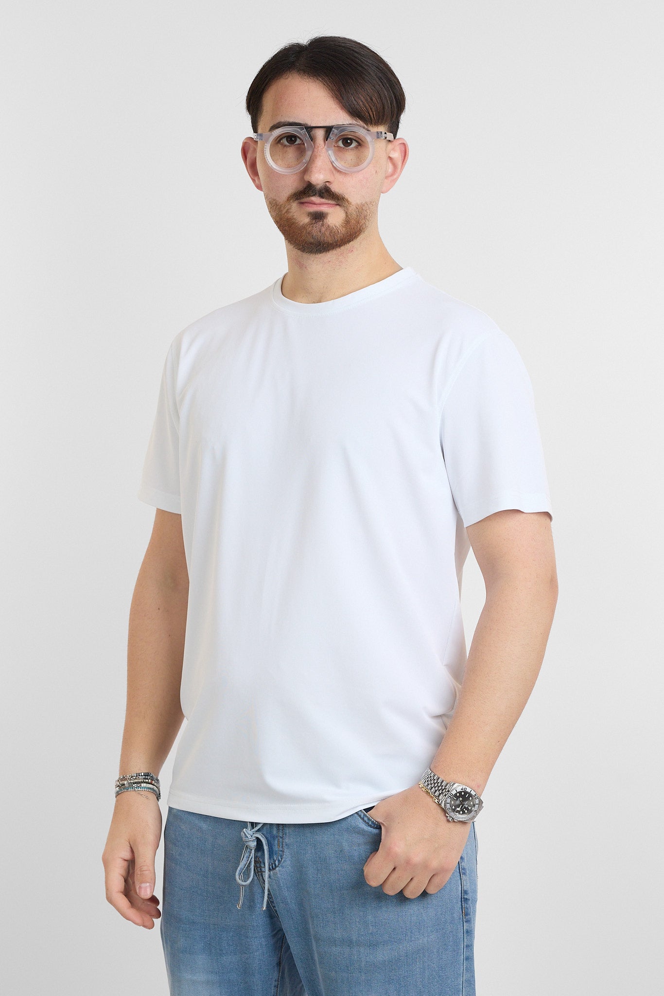 T-Shirt Mezza Manica Active No Stiro | 2 per €40 | Bianco
