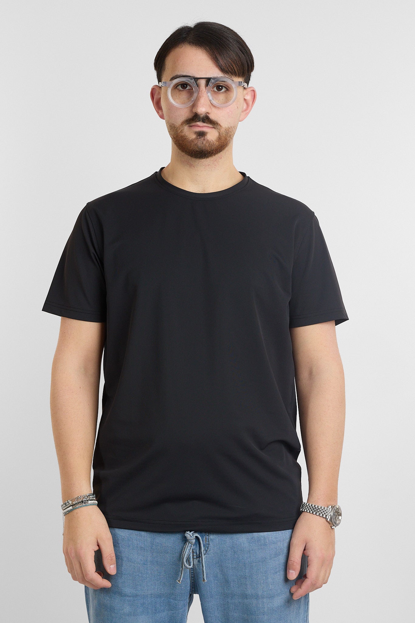 T-Shirt Mezza Manica Active No Stiro | 2 per €40 | Nero