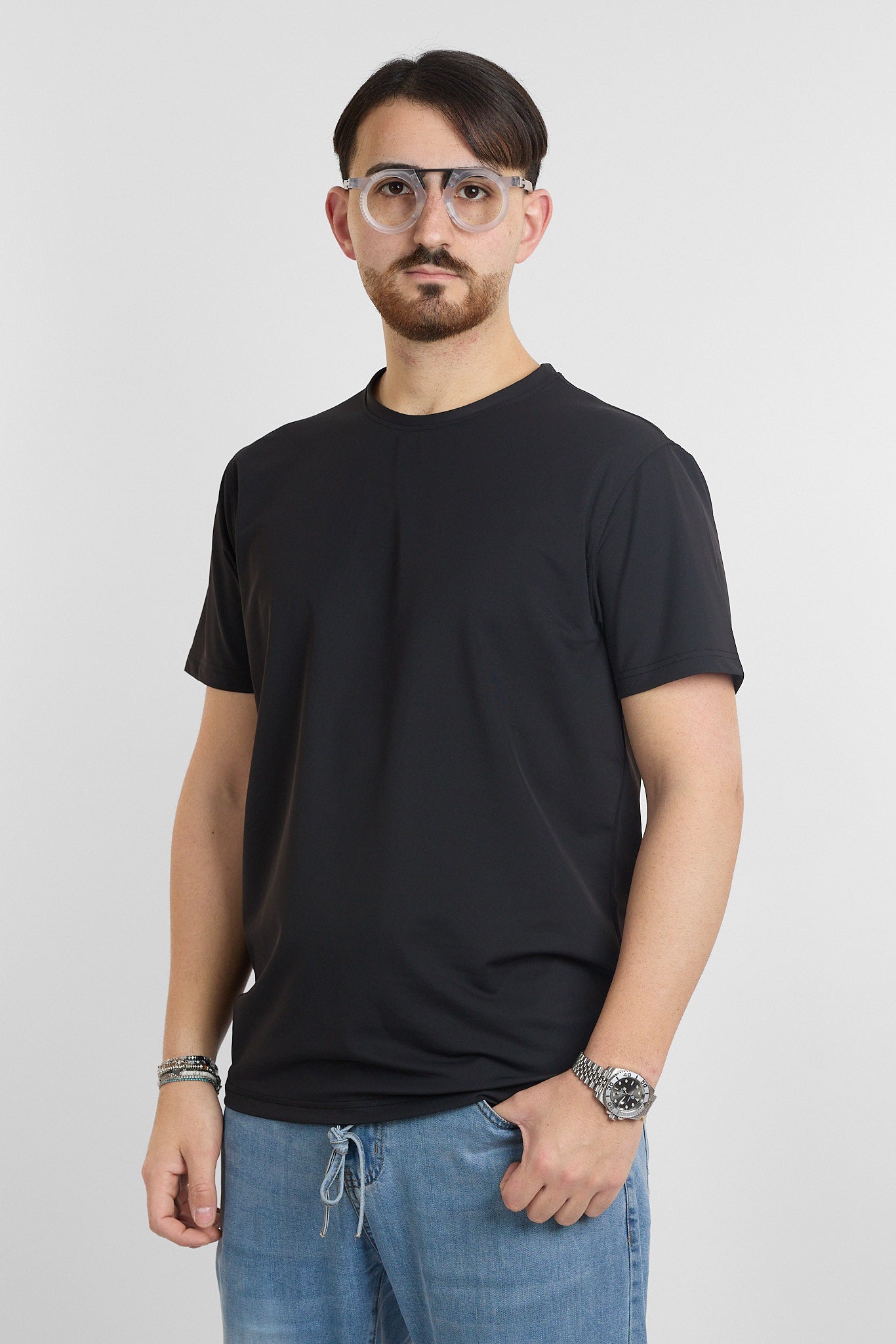 T-Shirt Mezza Manica Active No Stiro | 2 per €40 | Nero