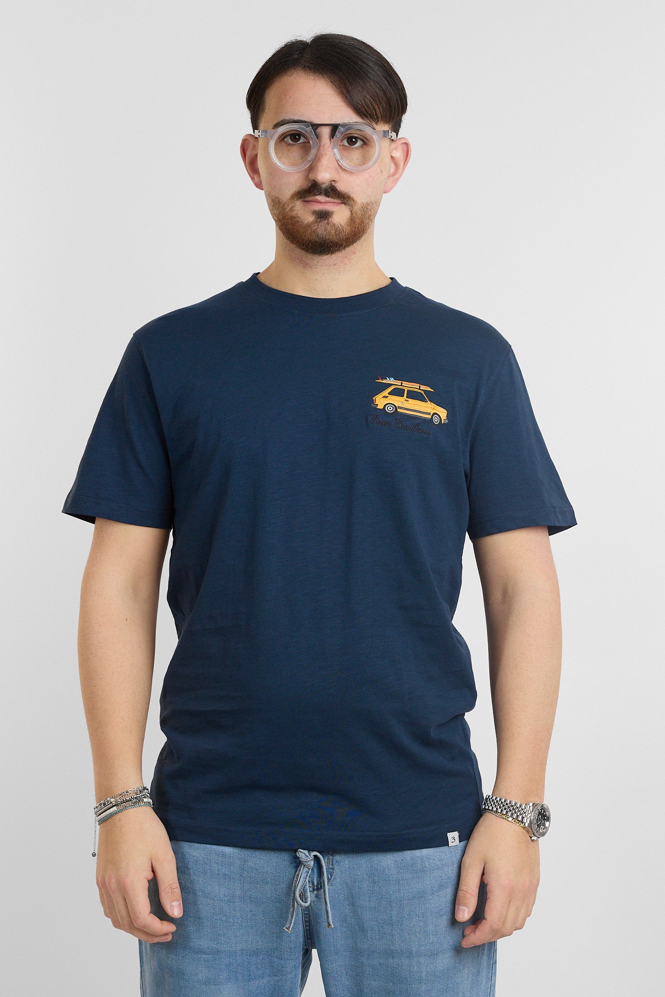 T-Shirt Mezza Manica Stampa Macchina | 2 per €30 |  Blu 64