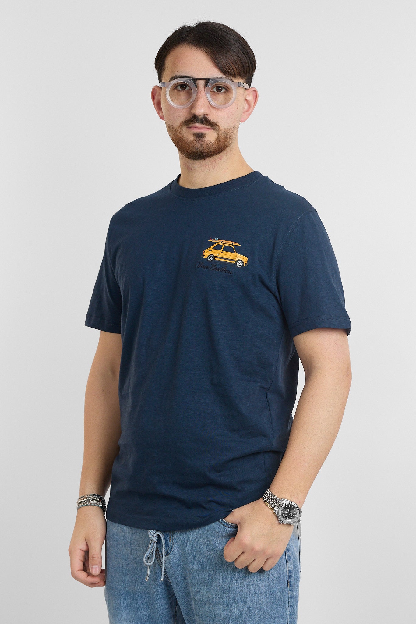 T-Shirt Mezza Manica Stampa Macchina | 2 per €30 |  Blu 64