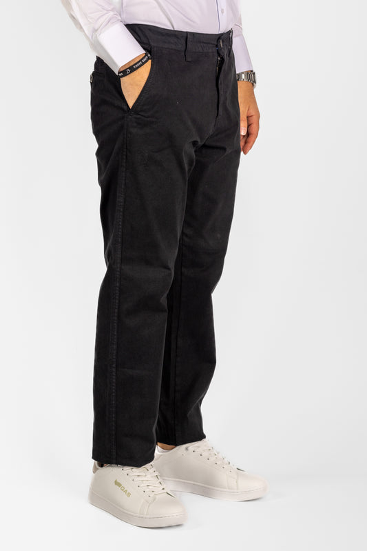 Pantalone Fantasia Regular Gamba Morbida 2 per €40 | BR003 Nero