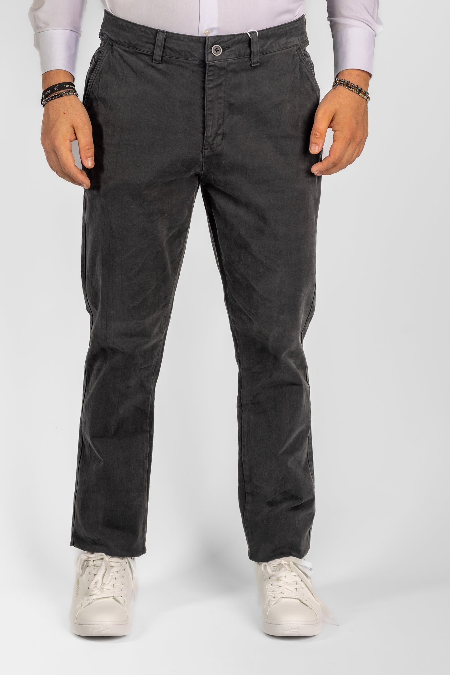 Pantalón básico regular con pernera suave <tc>"€20 de descuento en el segundo"</tc> | BR002 Gris