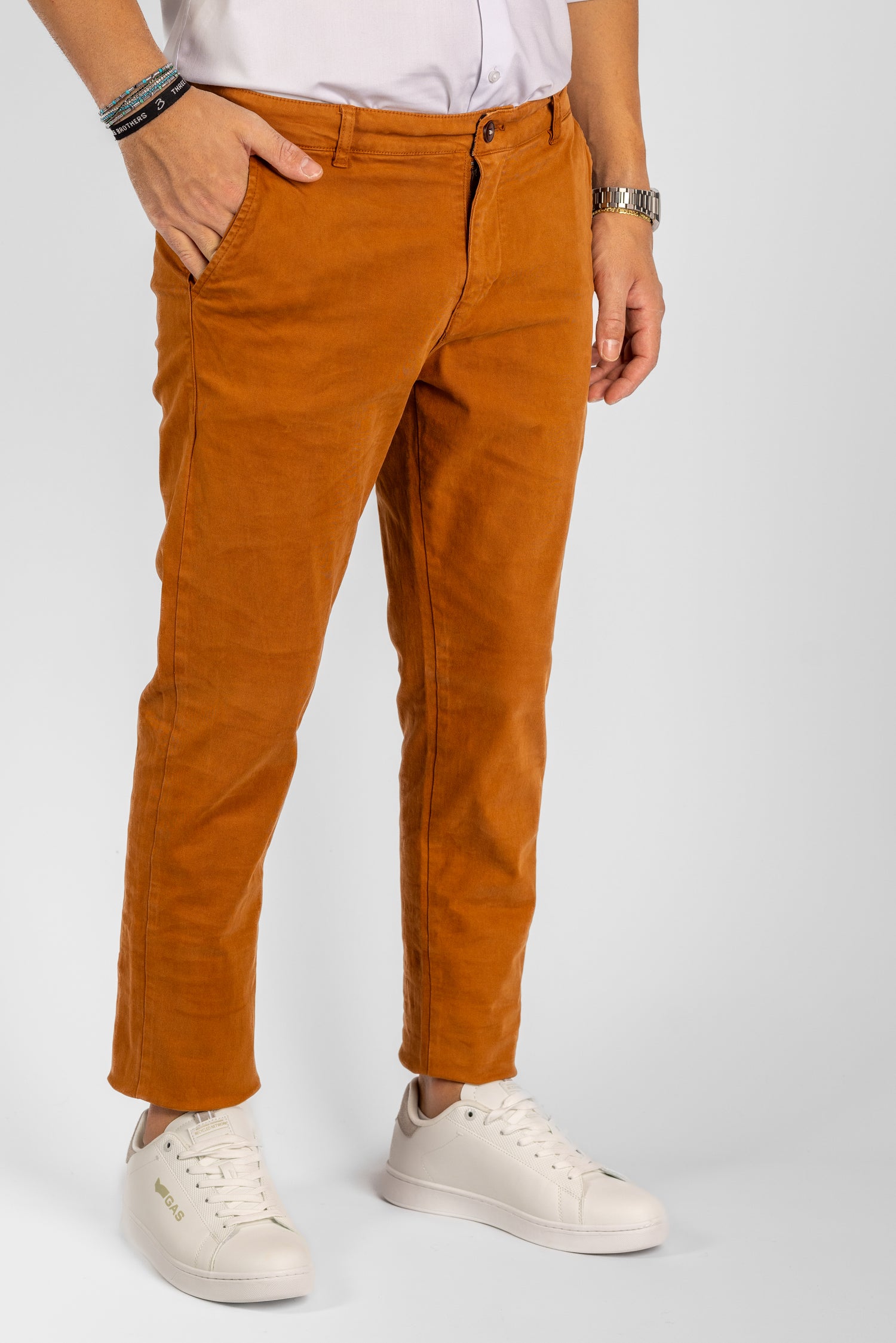 Basic Semi Slim Pants 2 for €40 | 3302 Rust