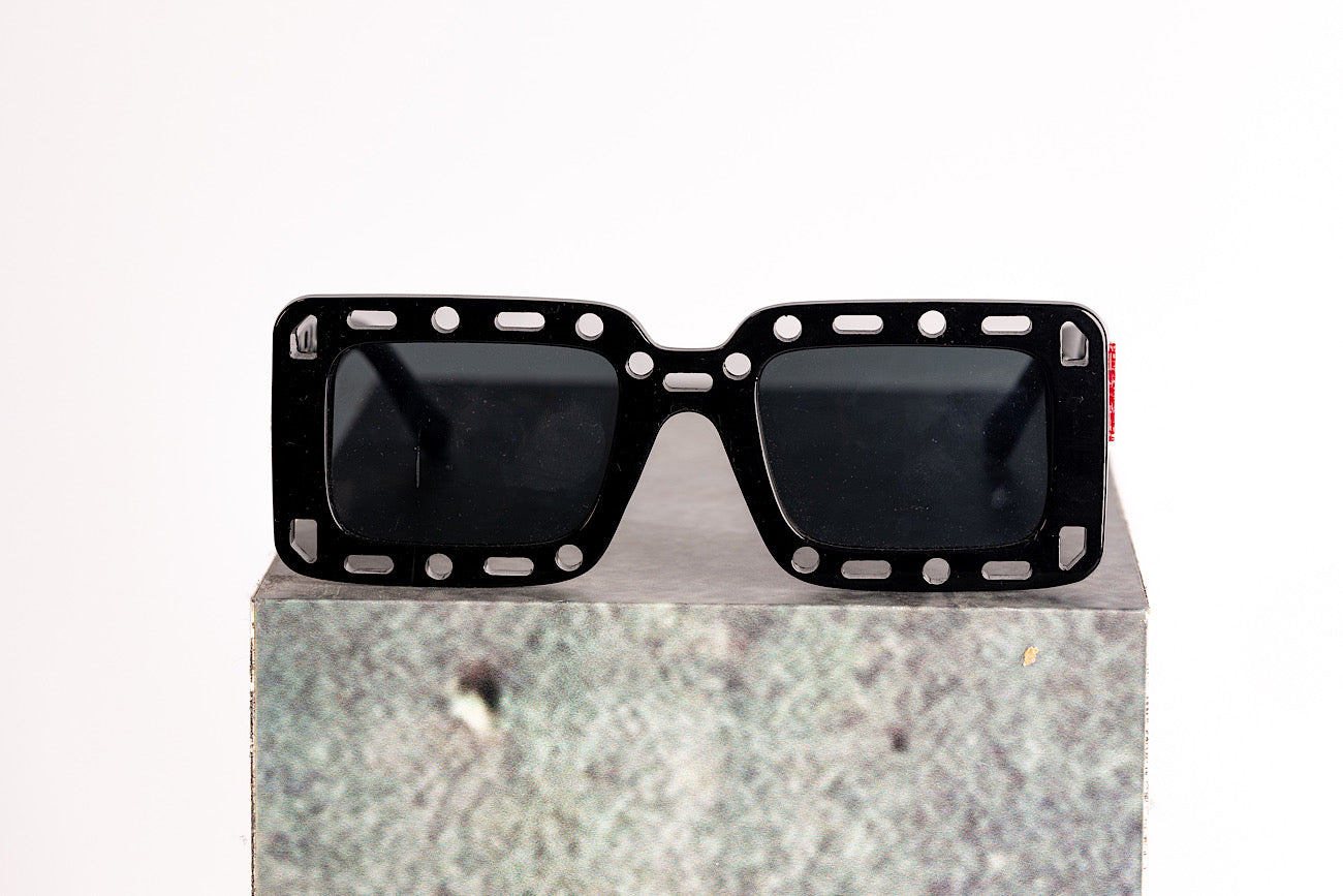 White Sunglasses | Black and Red