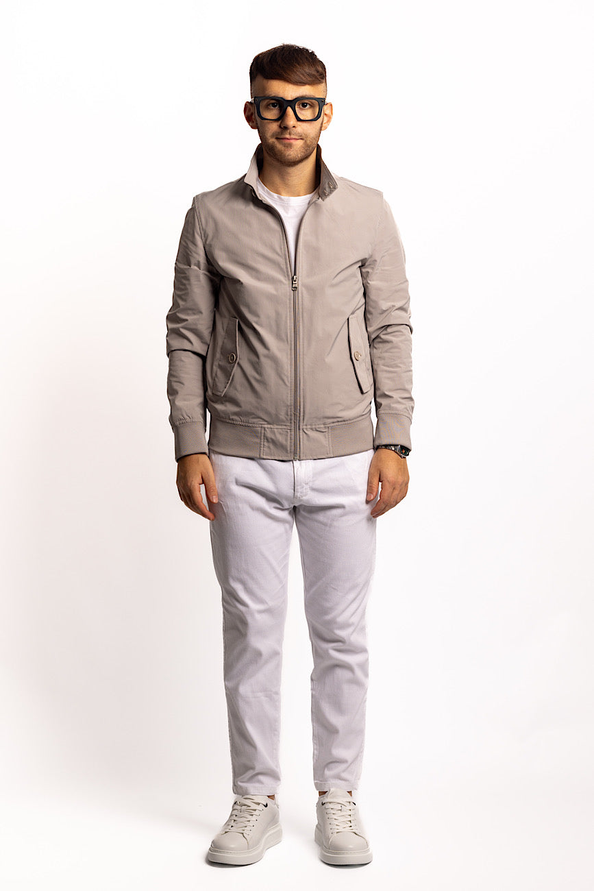 Barracuda Bomber in Unlined Technical Fabric | Sand